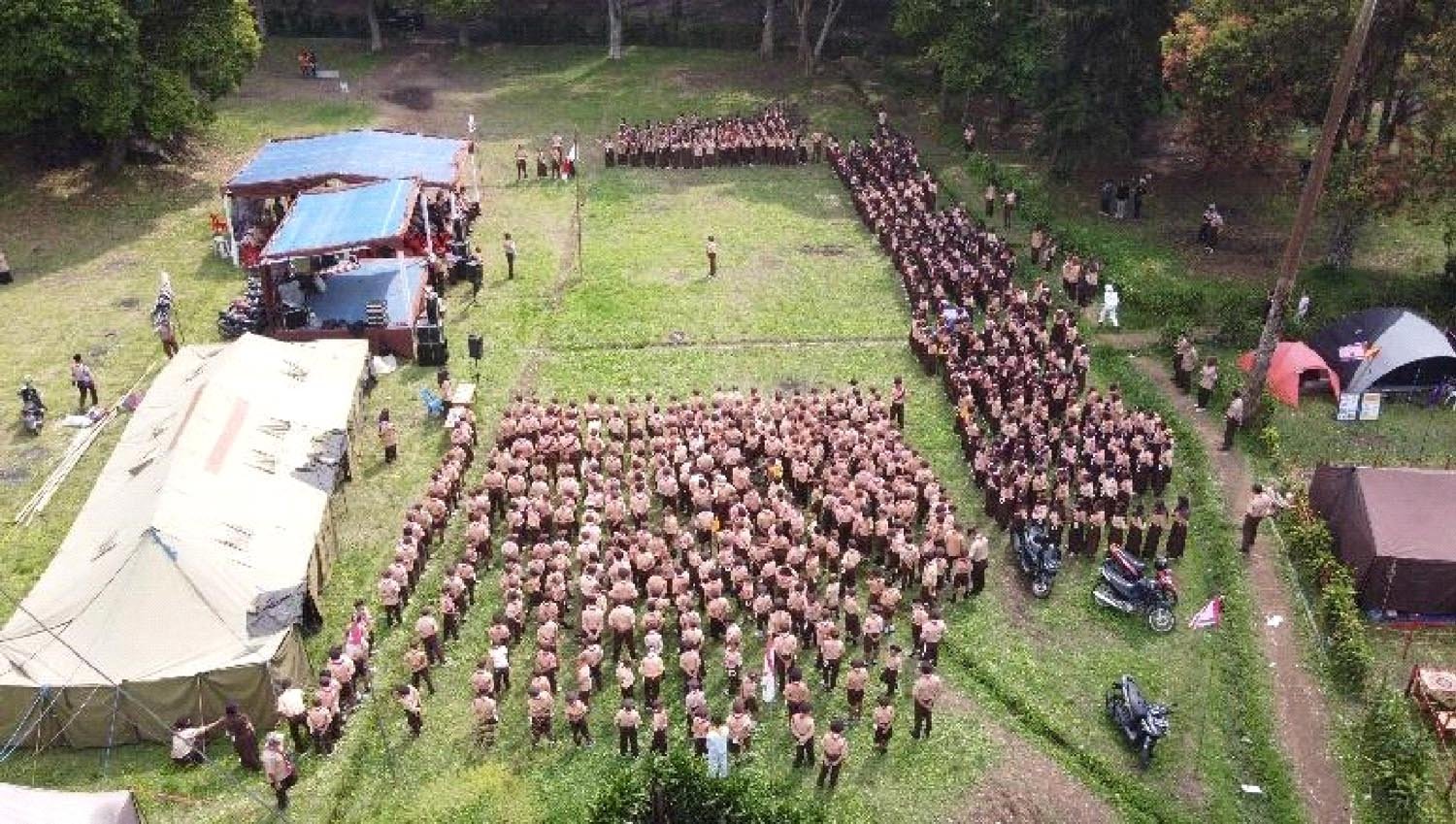 Boy Scout (Pramuka), Rancabali village  August 2022