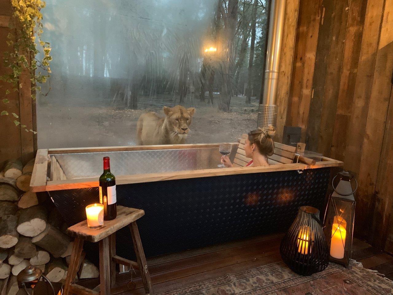 Lion Lodge Port Lympne Outdoor bath-1